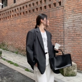 Masalady Studio Sana Grey Design Nishe Temprament High-End Deal Casual Suit