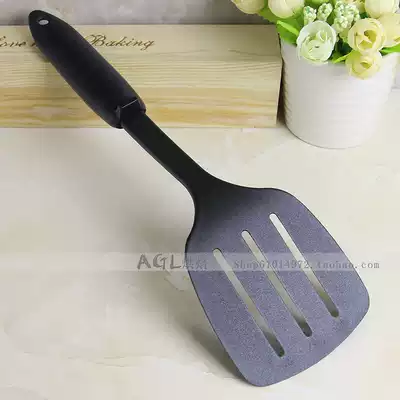 Non-stick pot special spatula high temperature resistant nylon silicone small leakage shovel cooking kitchen utensils pan shovel spoon