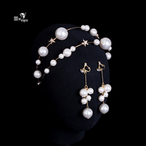 Xuanxuan fashion Japanese and Korean wedding Pearl hair band headdress Bride wedding photo stage dress hair accessories