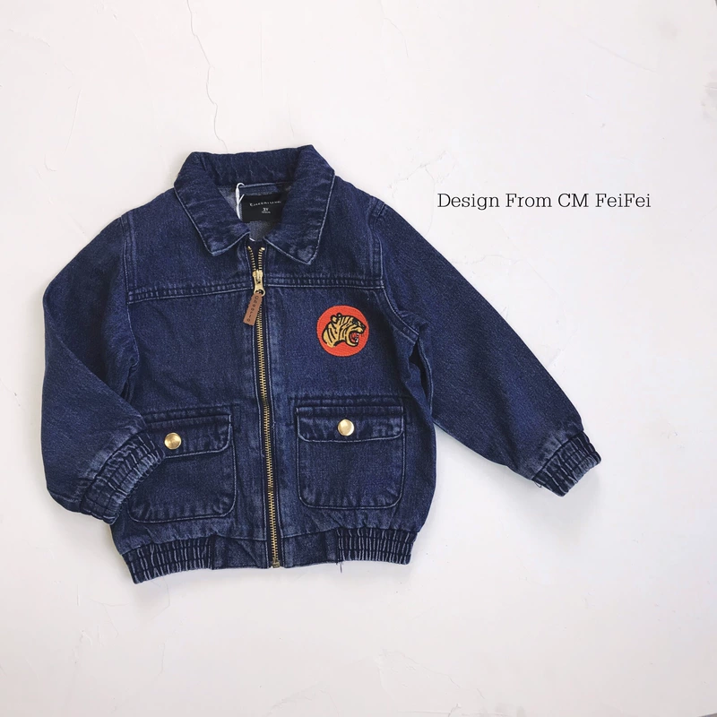 Chao Ma Feifei đôi mười một hoạt động Áo khoác denim hoạt hình 31