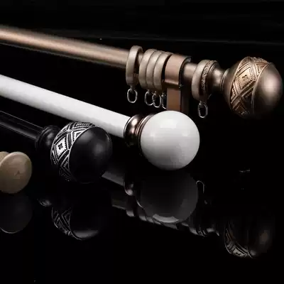 Full bedroom custom door-to-door measurement and installation Meizhixuan Roman rod Curtain rod Slide rail ring Double rod single rod