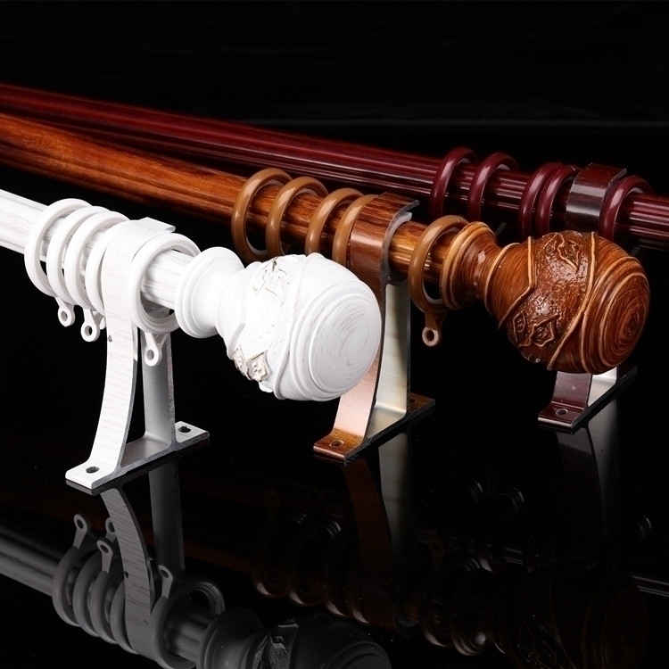 Mei Xuan Rome rod simple modern Jie American aluminum single rod double rod curtain rod track floor window American countryside