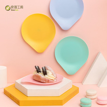 Birthday Cake Pan Disposable Fruit Pan 100 Hitch Cake Dinner Plate Nordic Style Plastic Sweets Plate Thickening