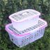 hộp đựng đồ trang điểm mini Hình chữ nhật lưu trữ thực tế giỏ nhựa nhỏ lưu trữ hộ gia đình giỏ lưu trữ đồ lặt vặt trái cây hái giỏ giỏ rau - Trang chủ hộp nhựa đựng thực phẩm giá rẻ Trang chủ
