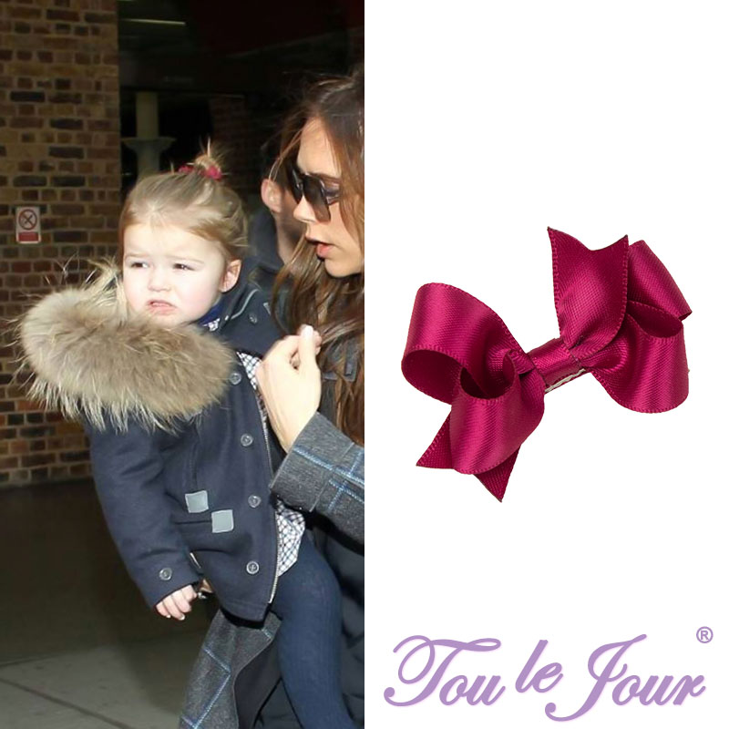 Toulejour Children Accessories Baby Woman Hair Accessories Parisian Parisian Mini Wine Red Hair Clip