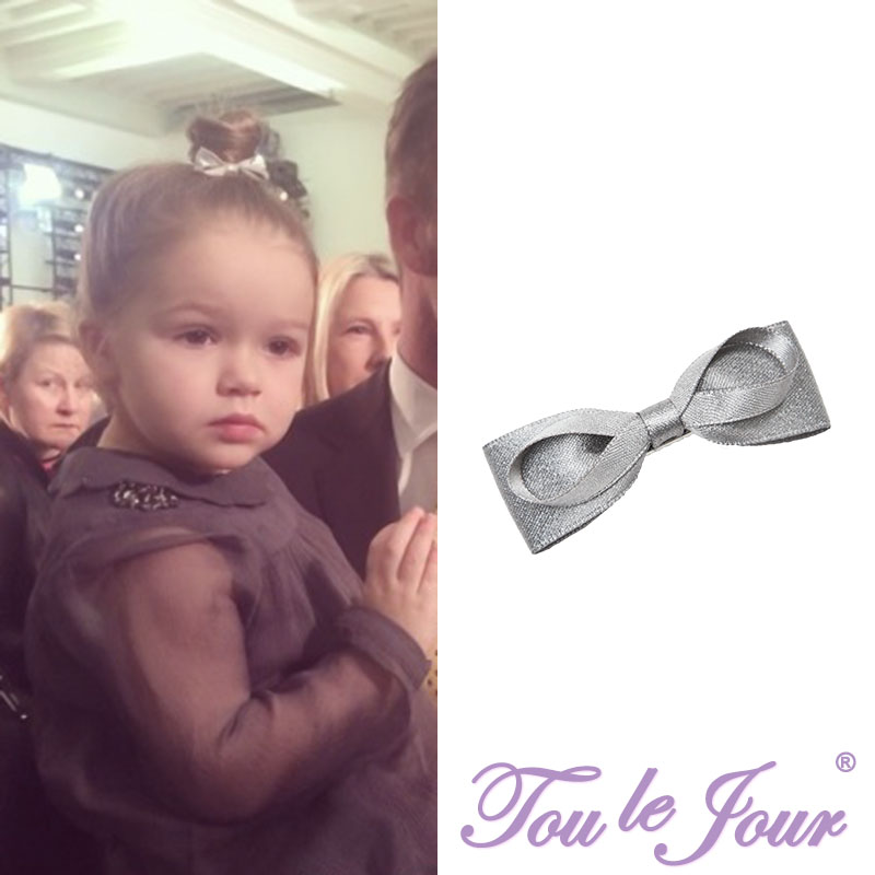 Toulle jour hot pins children accessories bright silver Out of color handmade all-bag baby hair accessories haircut edge clip