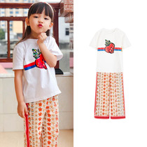 Toullejour Daughter Childrens Clothing Baby Fall Ivory White Shredding Silk Cotton Webbing Webbing Fashion 90% Pants Casual Pants