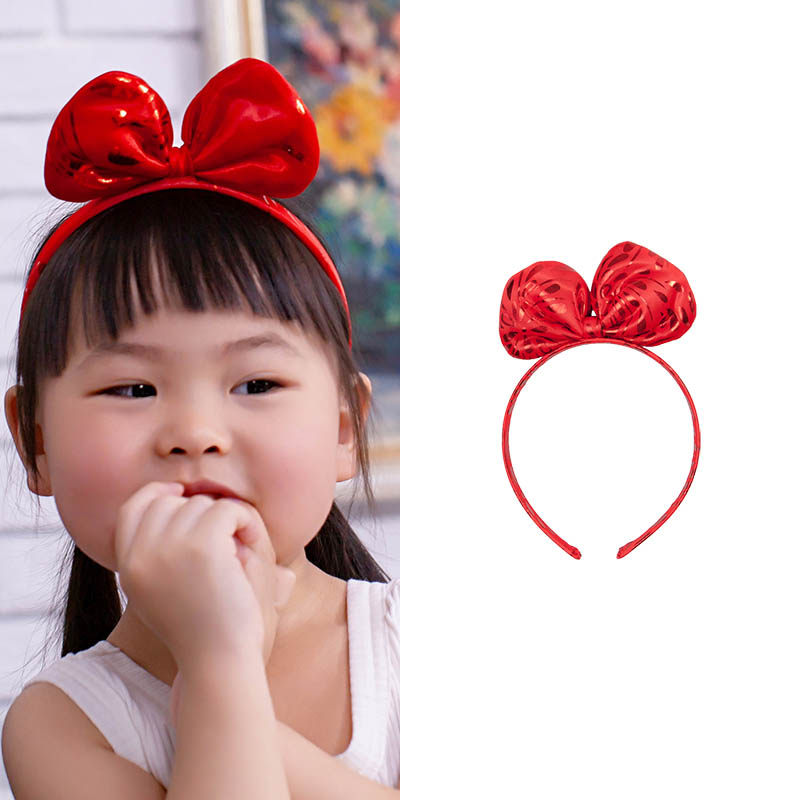 Toulejour Hot Pins Children Accessories White Snow Princess Playful Cute Big Red Candy Butterfly Knot Hair Stirrup