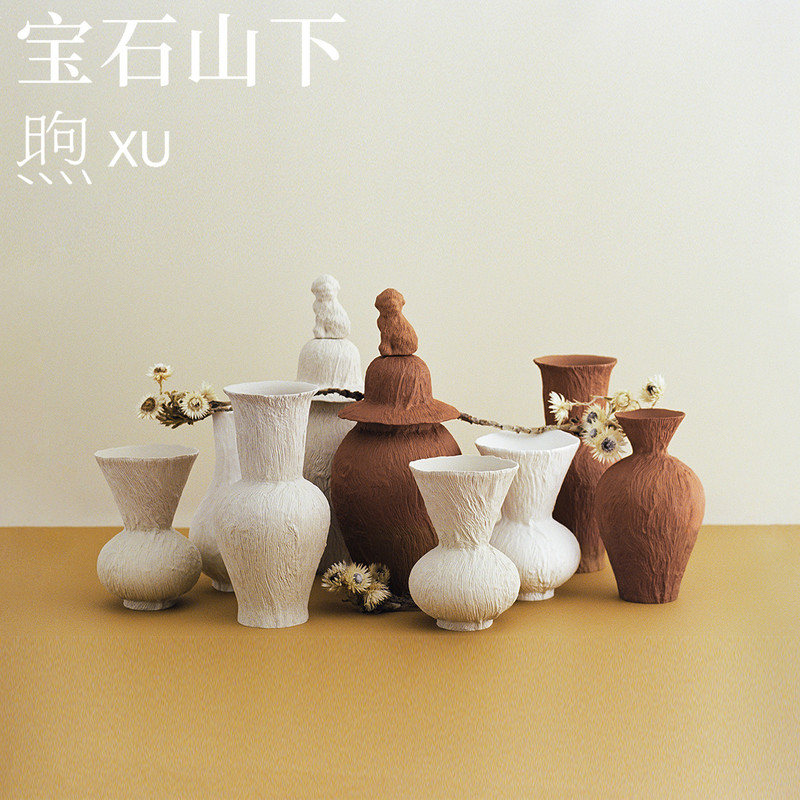 Gemstone Mountain Xu Design Flower Vase Home Decor Simple Modern Ceramic Home Decoration for Housewarming