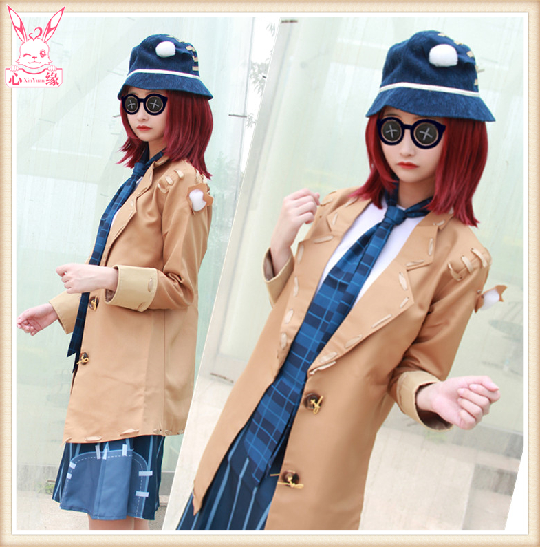Spot fifth personality cos clothing blind female lawyer mercenary men's clothing female cos fifth personality mercenary clothes wig