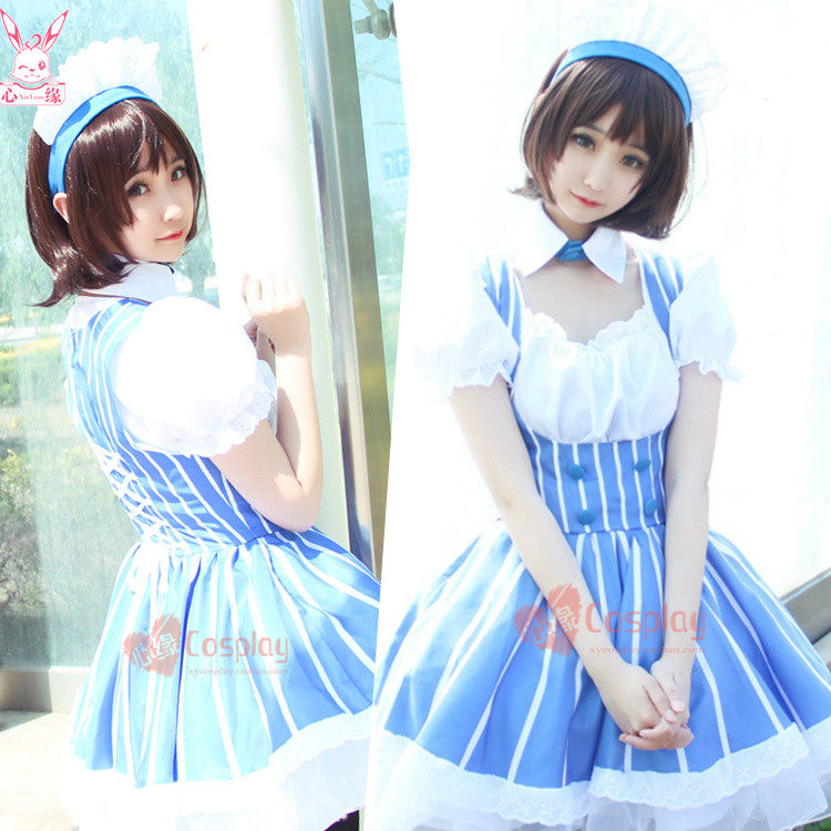 Heart-edge cosplay passers-by-passersby the formation method cos the coscones Whitto Rosen Maid Dress Cos