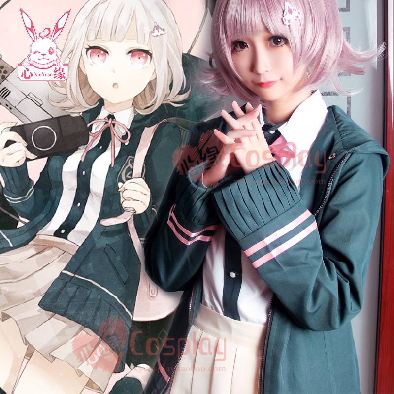 现货包邮弹丸论破2七海千秋cosplay服装女日常cos服送袜子