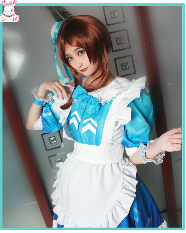 Trái tim đã ủy quyền cho bộ quần áo COS cá tính thứ năm doujin làm vườn da mới cô gái cosplay trang phục hầu gái nữ quần áo cosplay