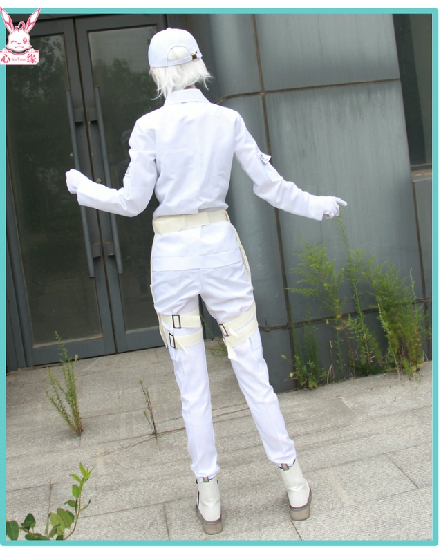 Tại chỗ làm việc tế bào COS bạch cầu tế bào bạch cầu cosplay trang phục đồng phục phù hợp với giày tóc giả