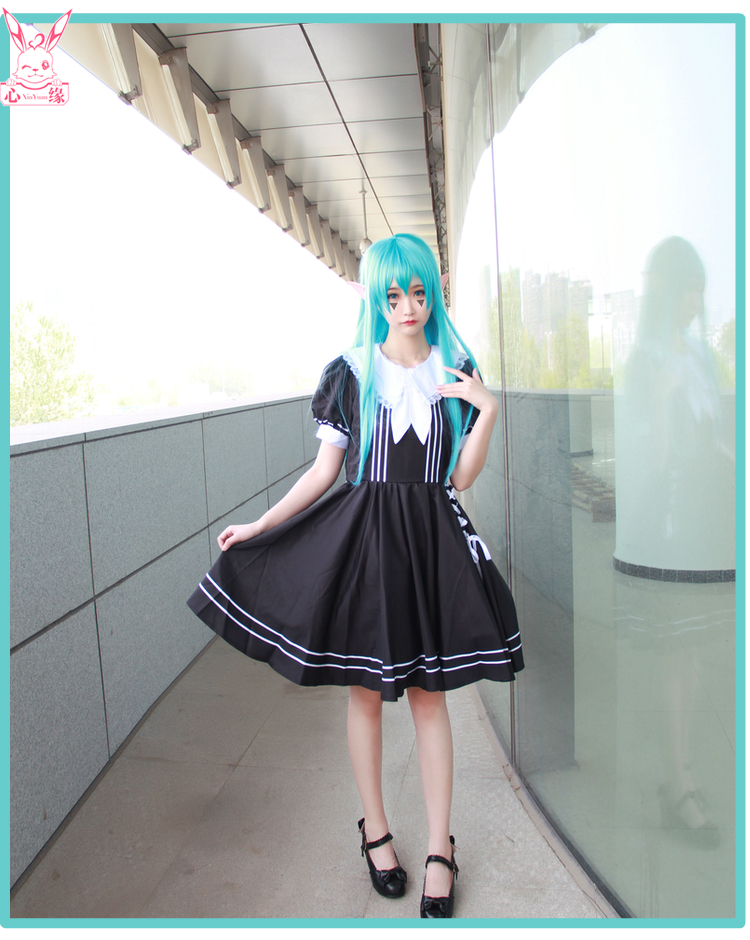 Bump thế giới cos chanh chị mềm chị ăn mặc An Lijie cosplay quần áo tóc giả toga himiko cosplay