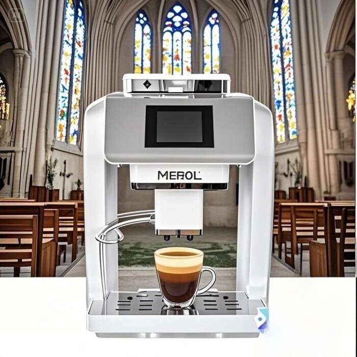 Merol/Mei Yinong Me-717 Fully Automatic Coffee Machine Can Make a Perfect One-Touch Cappuccino Latte Milk Foam