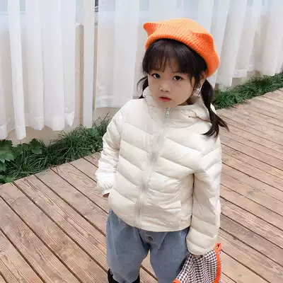 Don't run velvet children's light down jacket 2020 new winter boys and girls hooded short coat baby baby
