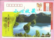 Corporate Gold Card Postcard Liling Guanzhuang Lake-Fairy Goose Playing in the Water (New Year Postage Card)