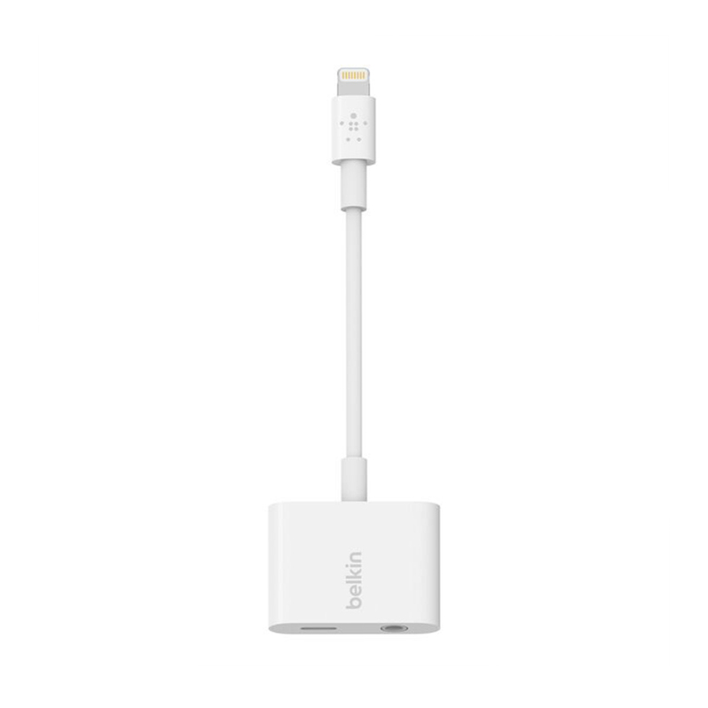 Brand New Genuine Belkin Lightning to Lightning + 3.5mm Audio Adapter