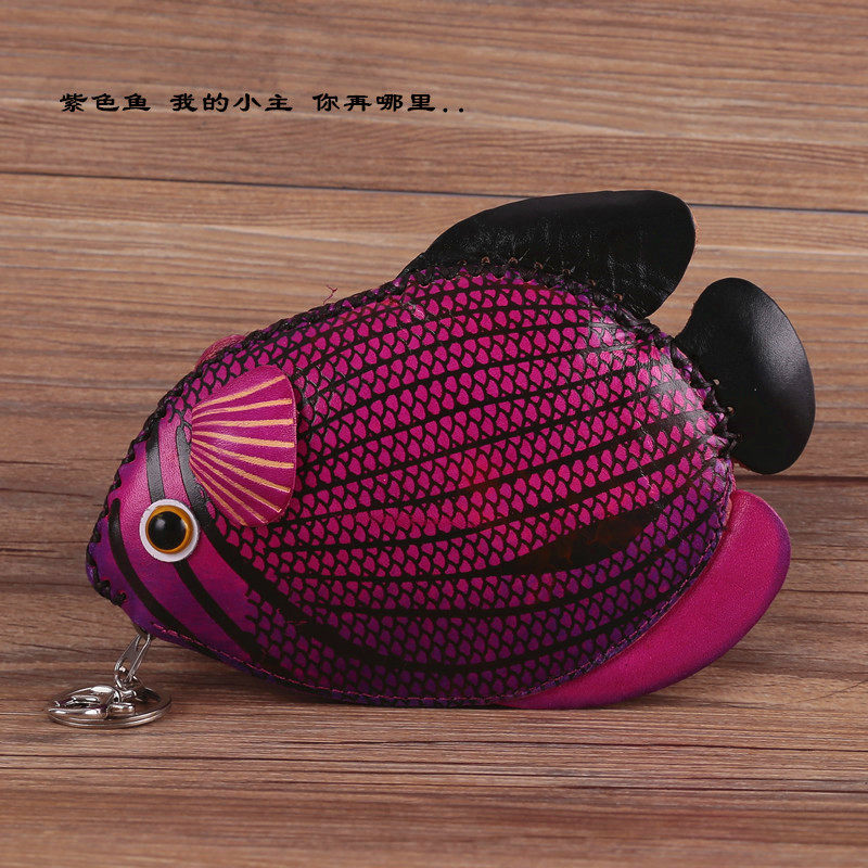 Summer new mini zero wallet cute cartoon small fish bag student small card bag