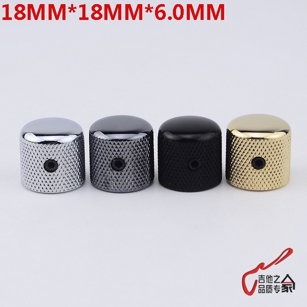 Korean electric guitar electric bass potentiometer electronic cap volume color metal knob with side fixing screws