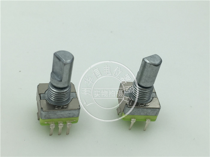 LJV EC11 encoder potentiometers with stepping 30 points shank length 15MMF with press on switch