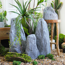 Floor GRP Large Emulation Fake Mountain Outdoor Patio Fountain Waterscape Decoration Pendulum