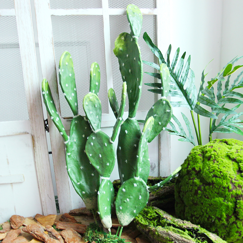 Nordic Fake Cactus Pendulum with Emulated Tropical Desert Plant Fairy pieces INS Wind decoration Wedding shop Showcase Windows Cloth View