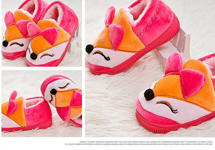 Chaussons enfants en suède pour hiver - semelle caoutchouc - Ref 1024249 Image 6