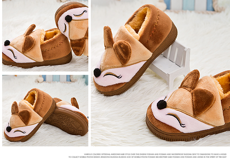 Chaussons enfants en suède pour hiver - semelle caoutchouc - Ref 1024249 Image 14
