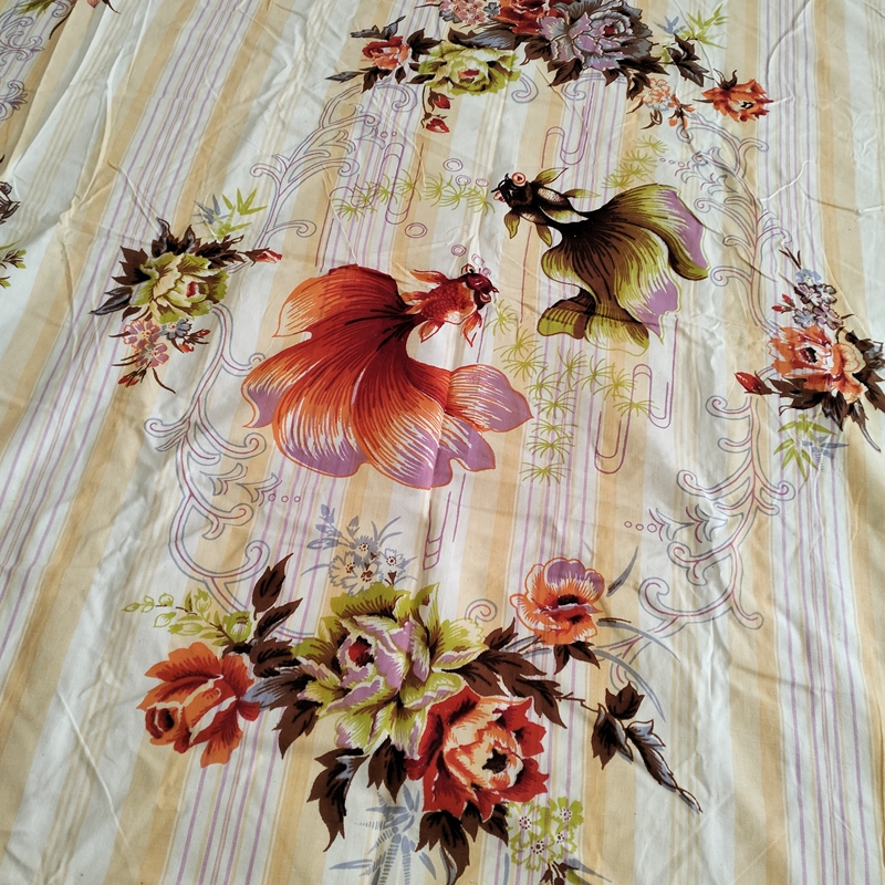 New Star Brand Raw Cotton Old-Printed Bed Sheets Produced in Shanghai in the 1980S and 1990S