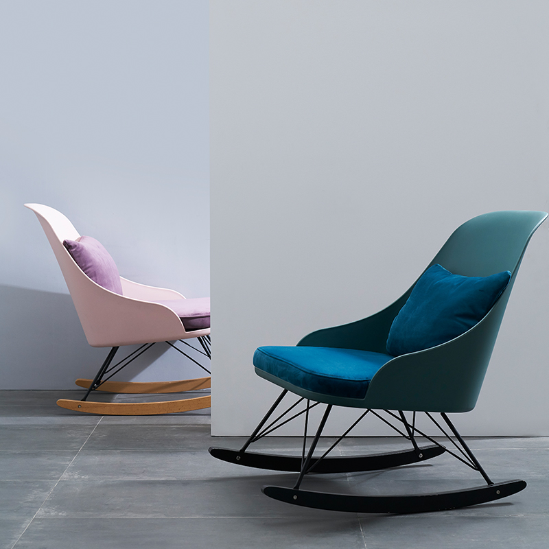 Nordic net red rocking chair leisure nap sofa lounge chair living room balcony rocking chair modern simple creative lazy chair
