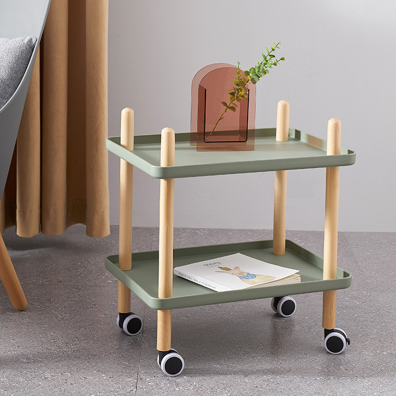 Nordic Net Red Mobile Sofa Edge A Few Contained Bathroom Shelve Bed Head Cabinet Small Cart Multifunction Mini Cart