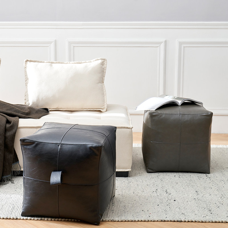 Northern Europe light luxury footwear bench soft pack cushion household door seat bench seat minimal network red sofa bench