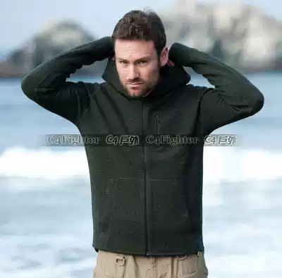 Praetorian consul merino wool cardigan coat hooded men's coat spot