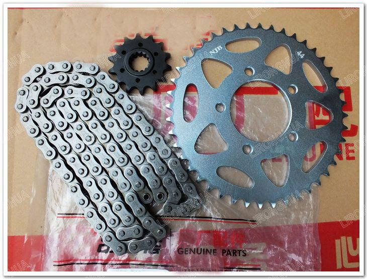 Original European BN302 Lanbaolong small yellow dragon BJ300GS size sprocket chain large tooth disc