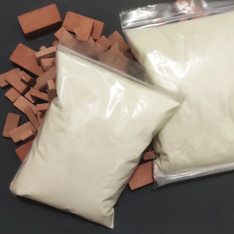 Recommended Model Bricks, Corn Cement Mortar, Environmentally Friendly, Washable Adhesive, DIY House Building, Children's Toys