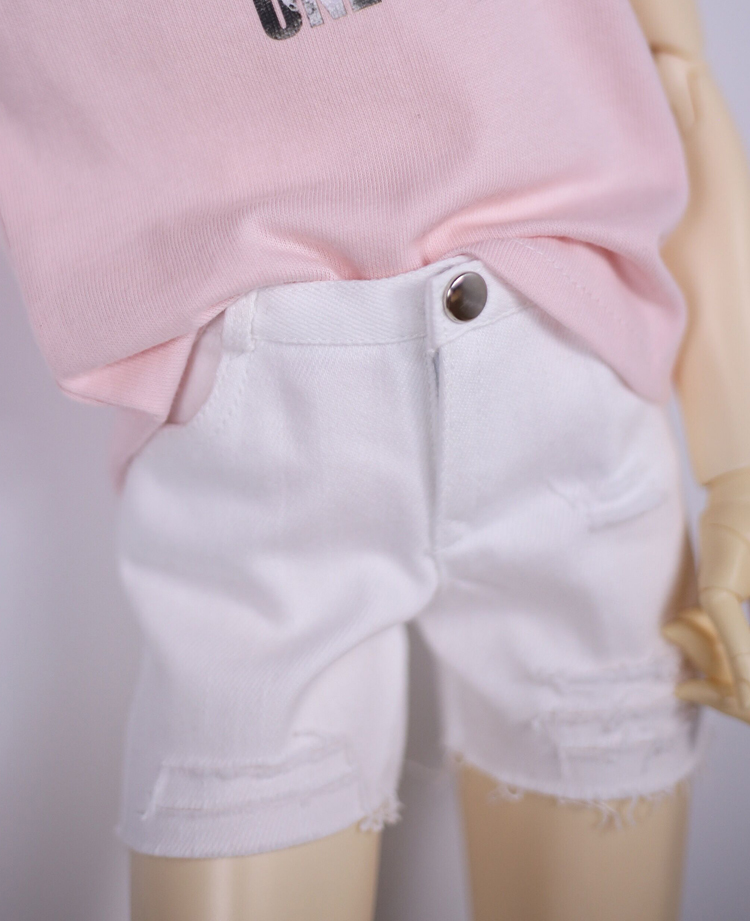 -Benny Bears: B J D va clothes A272 Hole White Denim Hot Pants 1 41 3 uncles