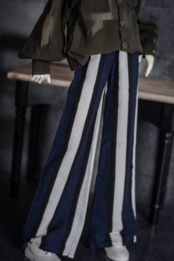 ◆Bears◆BJD Baby Clothes A228 Black Blue and White Wash Light Broad Legs 1 41 3 Uncle