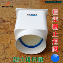 Bongo D-shaped kitchen public flue check valve Big mac range hood anti-odor device large exhaust air volume