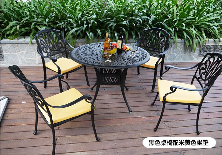 Bàn ghế ngoài trời đúc bàn ghế nhôm Bàn ghế ngoài trời ban công bàn ghế thanh bàn ghế giải trí bàn ghế - Đồ gỗ ngoài trời bàn ghế ngoài trời đẹp