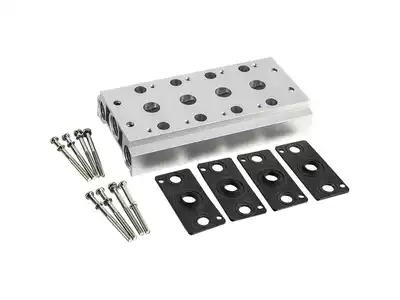 4V210-08 solenoid valve valve plate Pneumatic circuit plate pneumatic valve plate solenoid valve plate 200 bus plate