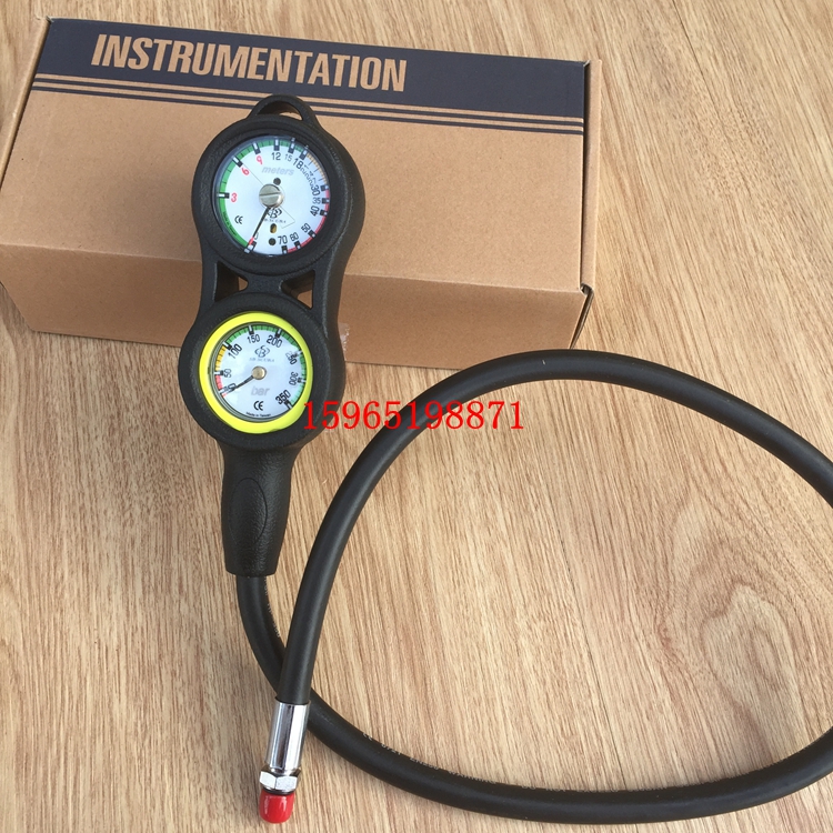 Imported diving triplet diving instrument combination Taiwan diving diplet pressure gauge Depth gauge Direction gauge