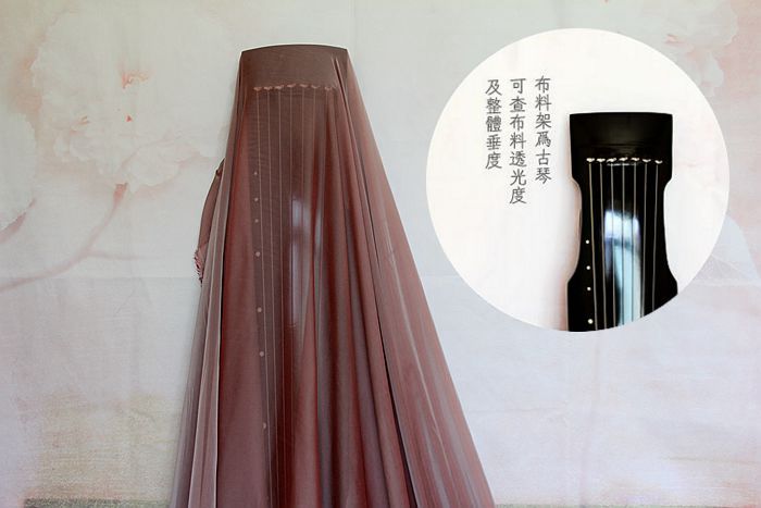 Ma thuật màu vải voan Vải georgette quần áo Trung Quốc áo khoác váy lớn tay áo váy tiểu cổ cos quần áo Azure - Vải vải tự làm vải may quần áo
