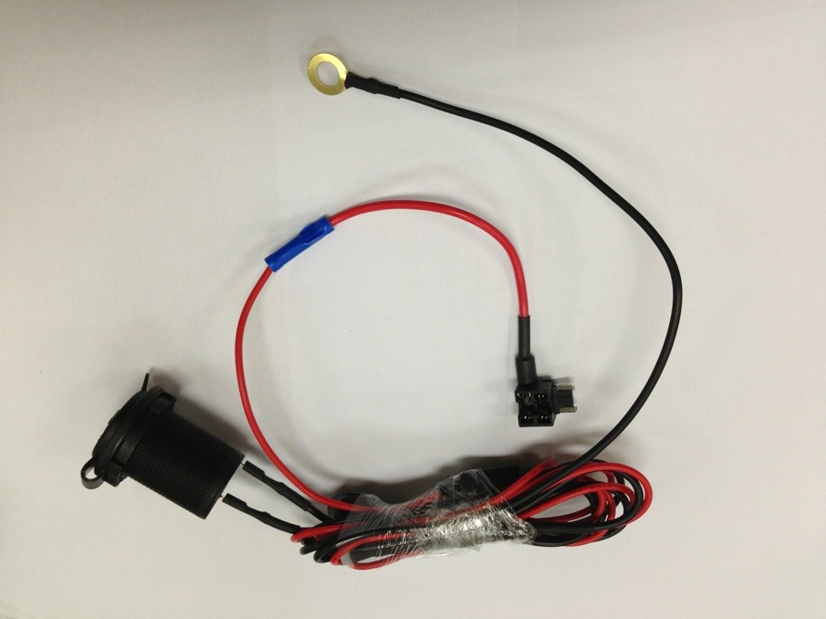 Car GPS driving recorder without distortion modified fuse box to take power cigarette lighter power cord complete set of wiring harness 1 meter