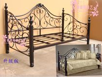 yS048 European-style wrought iron sofa bed Single double American multi-function pull-out sitting and sleeping dual-purpose sofa bed