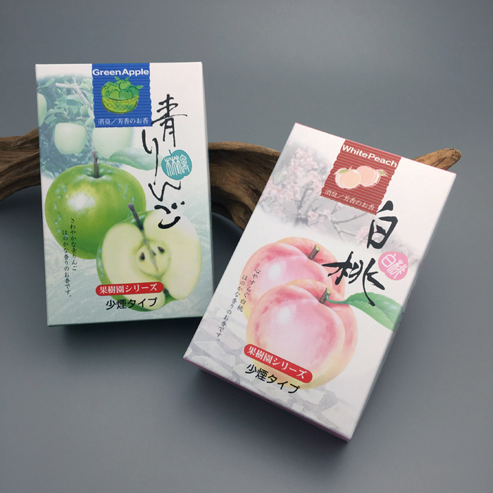 Japanese Shanglin Tong Fruit Tree Garden Series Green Apple White Peach With Less Smoke And Smell Fresh Acid Sweet Spot