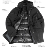 Водонепроницаемый ветрозащитный японский дорожный удерживающий тепло шерстяной пуховик подходит для мужчин и женщин с капюшоном