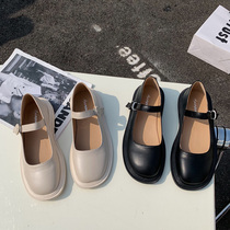 2021 spring Korean version of new round head flat foot fashion womens shoes 5-9