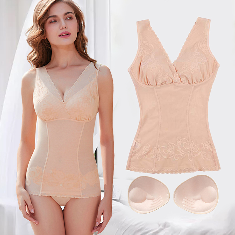 Body-shaped clothes bookcase with chest cushion drag chest closeted waist tight waist tight body shaped body shaping harness without mark with no marks